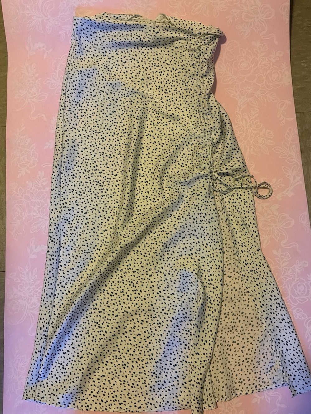 Maxi Skirt with Black Dots